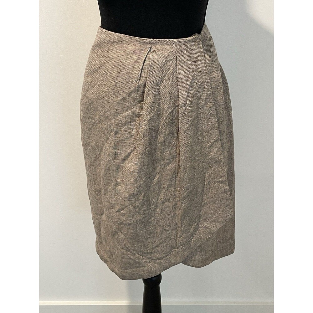 Joseph A Women’s Vintage Knee Length A Line Skirt Brown‎ Size 8